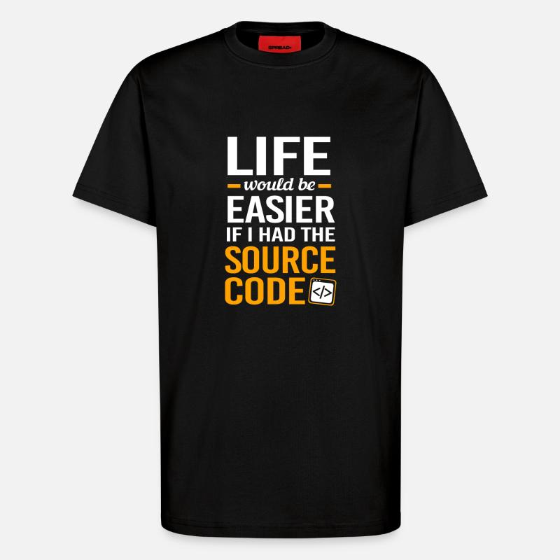 Cybersecurity Cyber Programmer Hacker - T-Shirt - made by SPREAD - SOLID BLACK