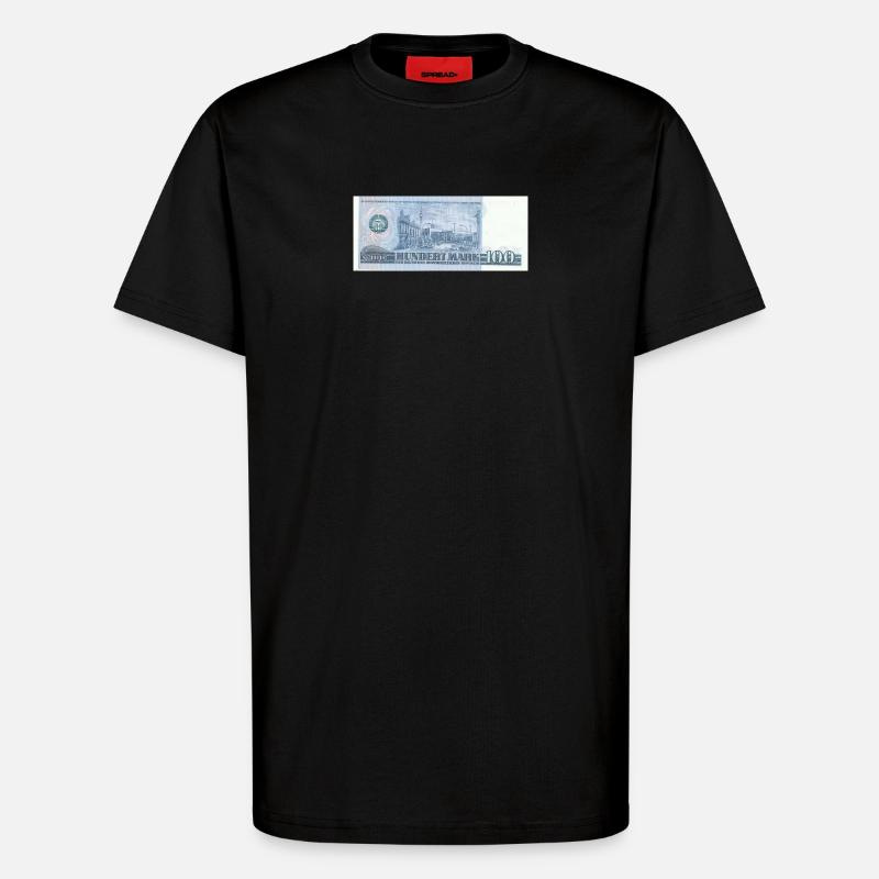 100 Mark der DDR - T-Shirt - made by SPREAD - SOLID BLACK