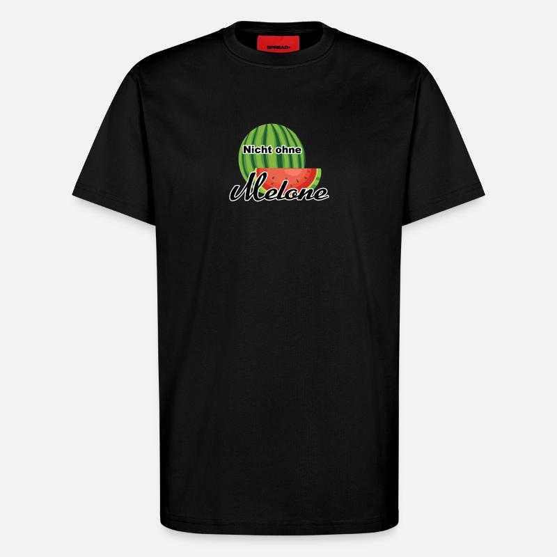 Melone Wassermelone Somme - T-Shirt - made by SPREAD - SOLID BLACK