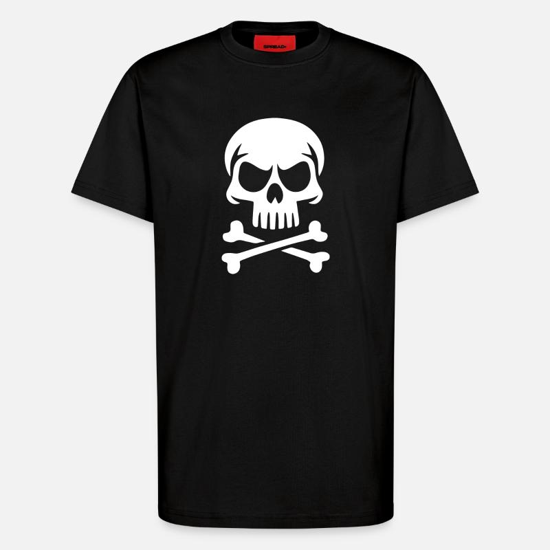Sapiens Schädel - T-Shirt - made by SPREAD - SOLID BLACK