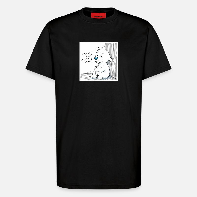 Idéfix Frappe Toc Toc Toc - T-Shirt - made by SPREAD - SOLID BLACK