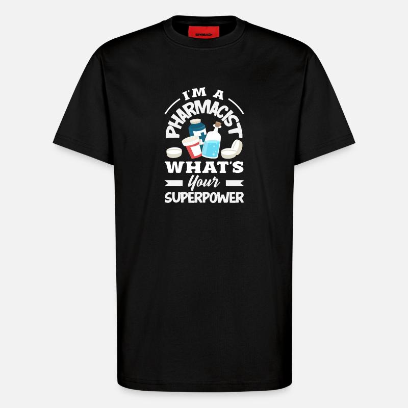 Pharmacist Pharmaceutical Technical - T-Shirt - made by SPREAD - SOLID BLACK