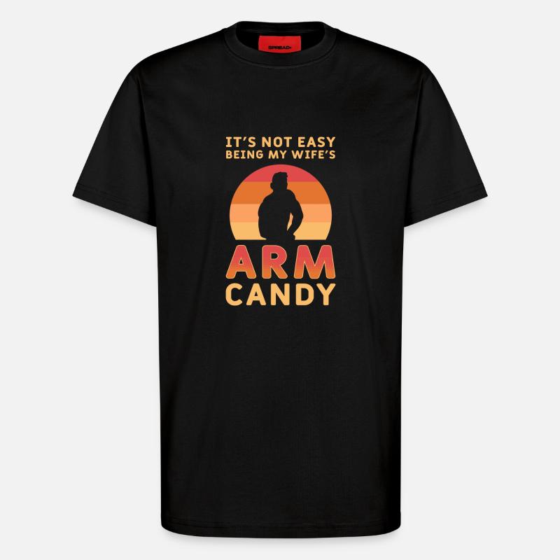 Arm Candy Ehemann - T-Shirt - made by SPREAD - SOLID BLACK