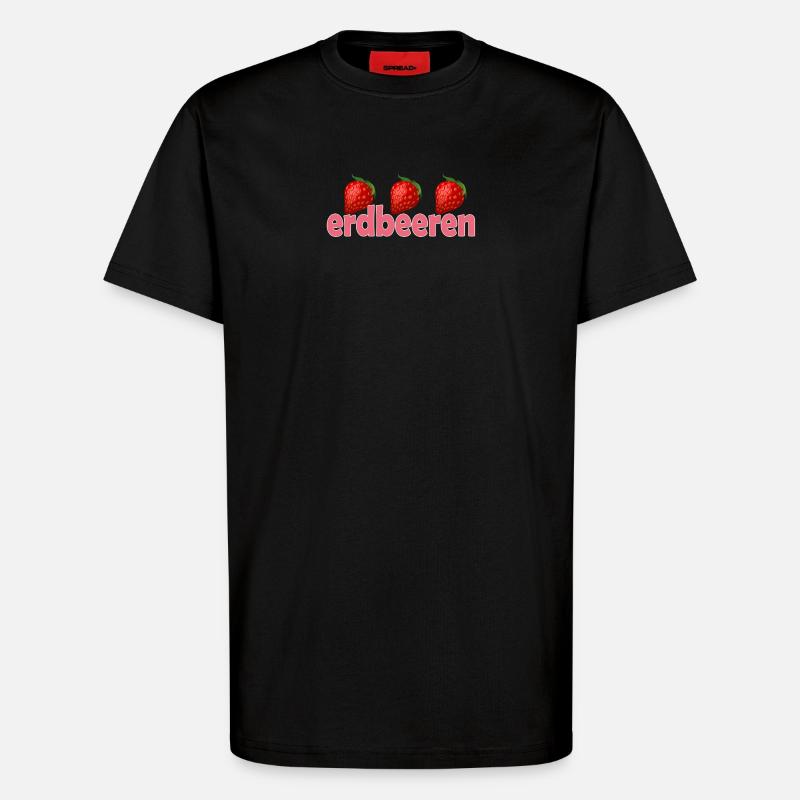 ERDBEEREN - T-Shirt - made by SPREAD - SOLID BLACK