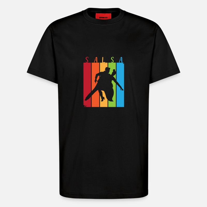 Danseuse de salsa Danseuse - T-shirt bio décontracté fabriqué en UE - SOLID BLACK