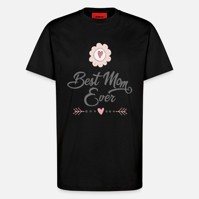 Mutter - T-Shirt - made by SPREAD - SOLID BLACK