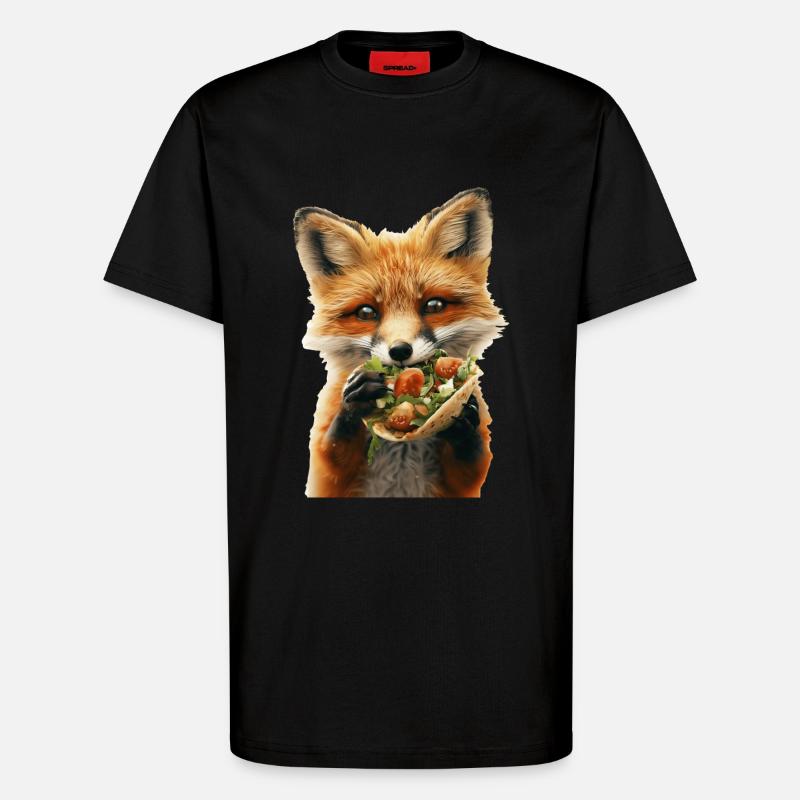 Fuchs - T-Shirt - made by SPREAD - SOLID BLACK