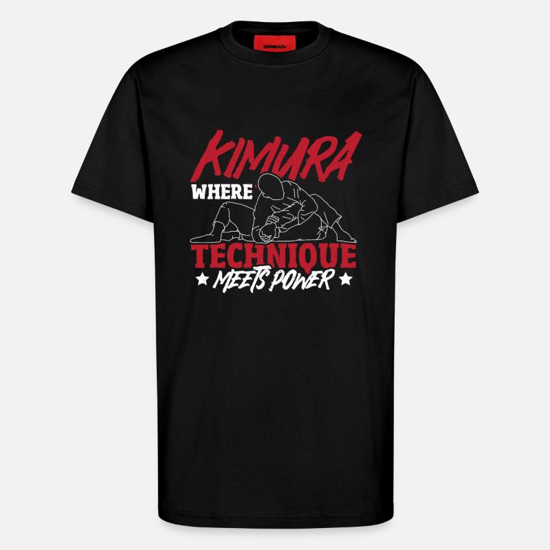 Grappling, Jiu-Jitsu-Kampfsport, Kimura - T-Shirt - made by SPREAD - SOLID BLACK