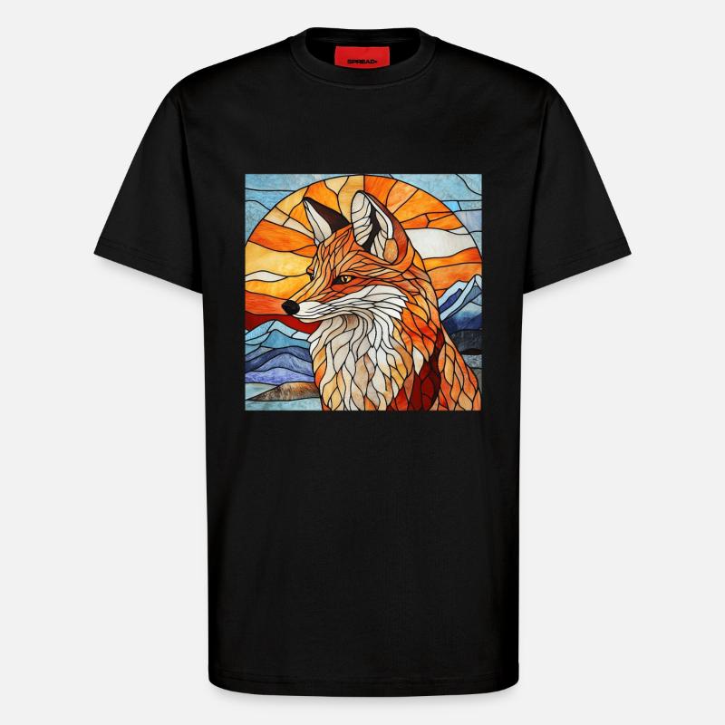 Fuchs - T-Shirt - made by SPREAD - SOLID BLACK