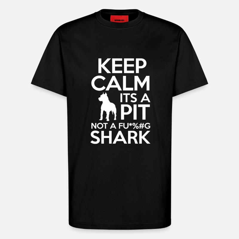 PIT BULL - T-Shirt - made by SPREAD - SOLID BLACK