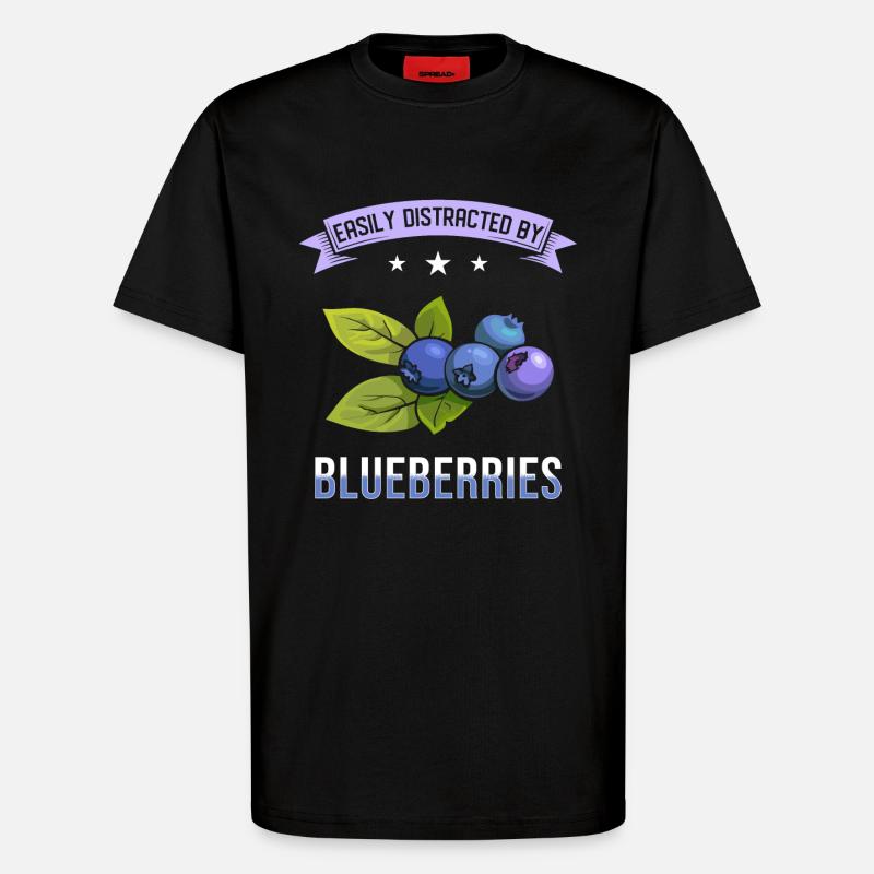 Blaubeeren Spruch - T-Shirt - made by SPREAD - SOLID BLACK