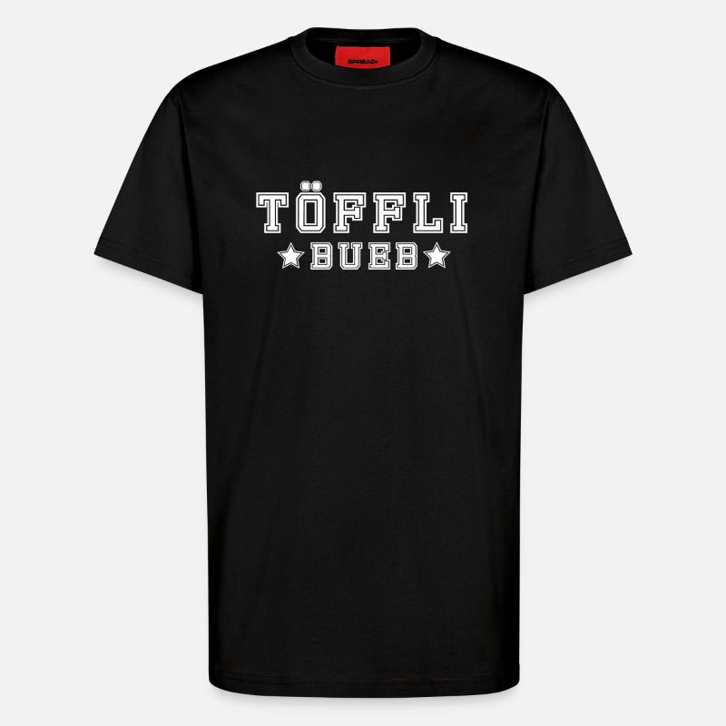 Töfflibueb - T-Shirt - made by SPREAD - SOLID BLACK