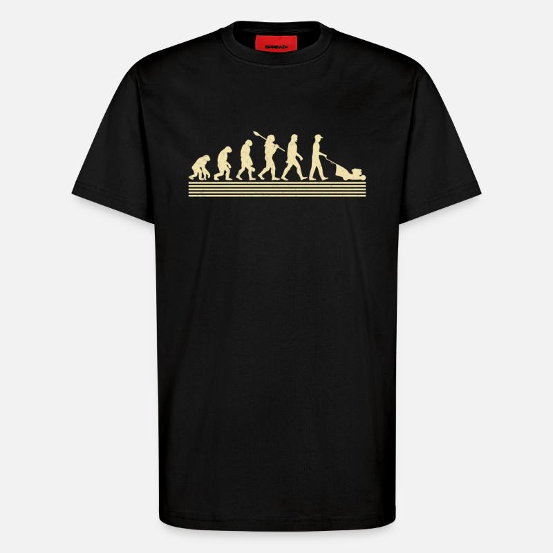 Gärtner-evolution - T-Shirt - made by SPREAD - SOLID BLACK