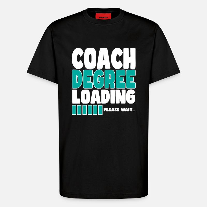 Trainer invites training - T-Shirt - made by SPREAD - SOLID BLACK