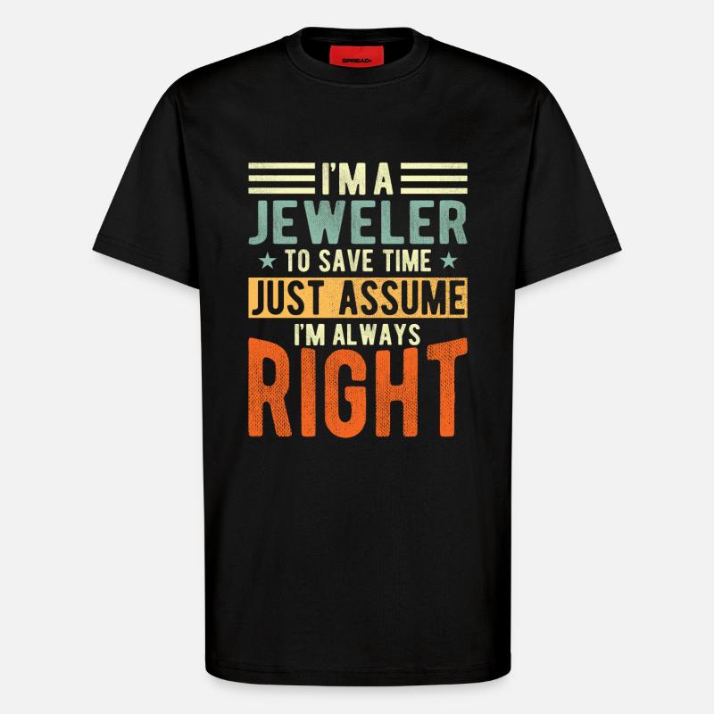 Juwelier - T-Shirt - made by SPREAD - SOLID BLACK