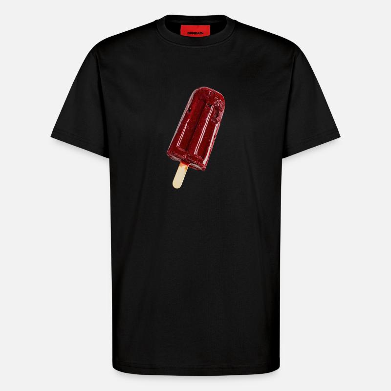 Eis am Stil Rot - T-Shirt - made by SPREAD - SOLID BLACK