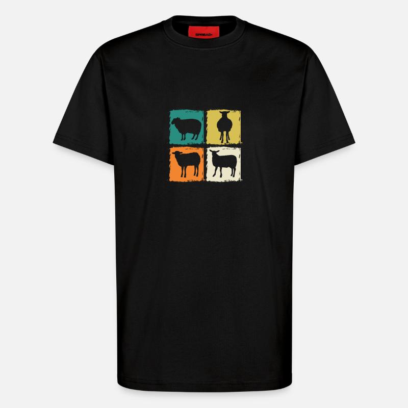 Schäfer Schaf - T-Shirt - made by SPREAD - SOLID BLACK