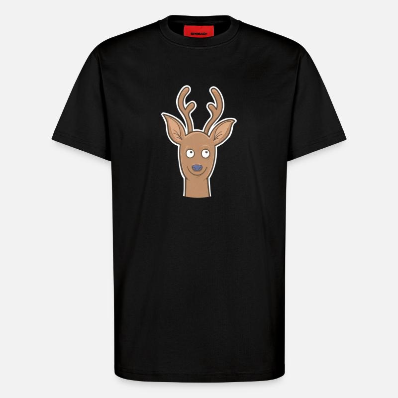 Rehbock - T-Shirt - made by SPREAD - SOLID BLACK