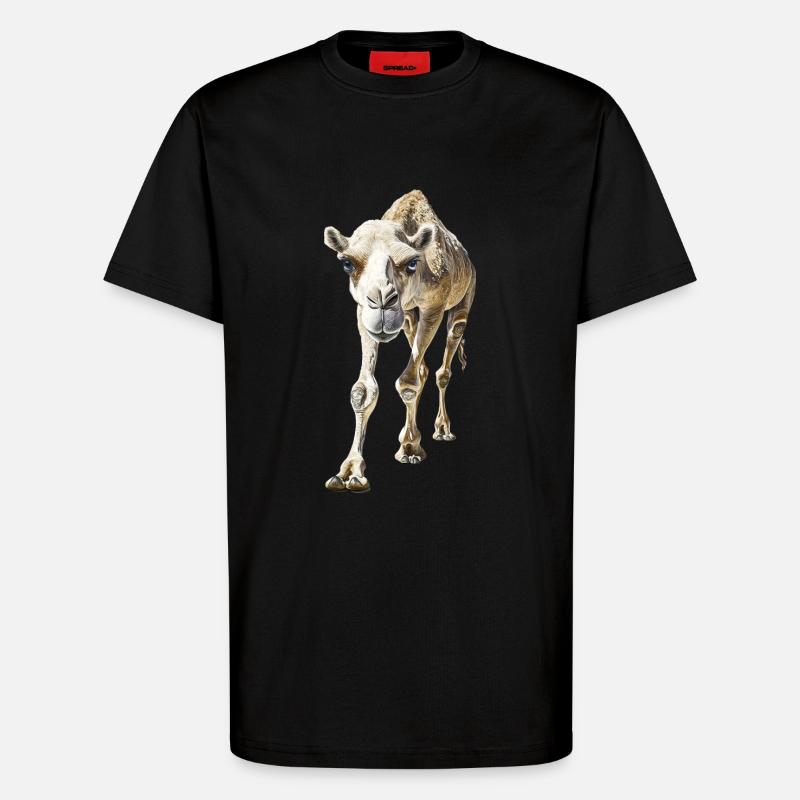 Kamel - T-Shirt - made by SPREAD - SOLID BLACK