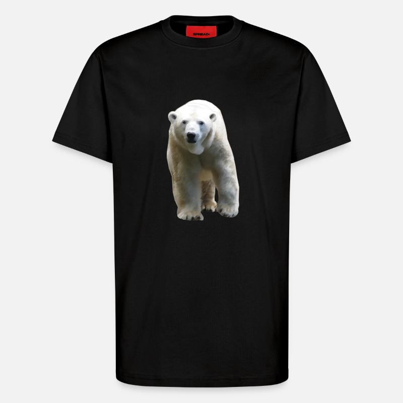 Polar Bear - Eisbär - T-Shirt - made by SPREAD - SOLID BLACK