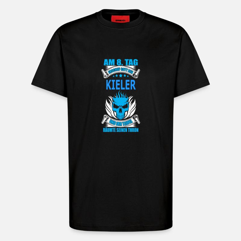KIELER - T-Shirt - made by SPREAD - SOLID BLACK
