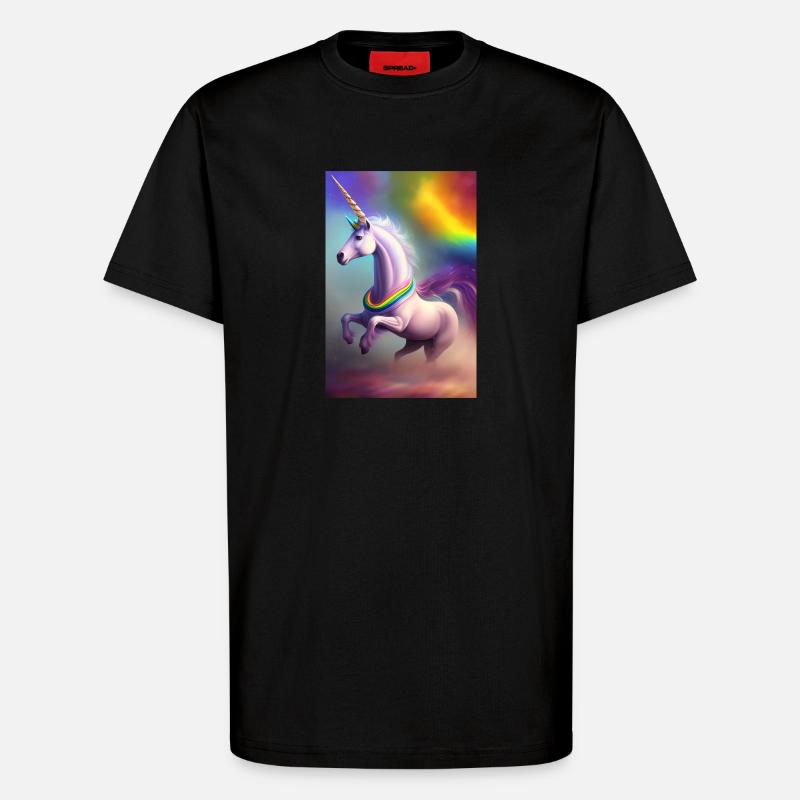 Einhorn - T-Shirt - made by SPREAD - SOLID BLACK