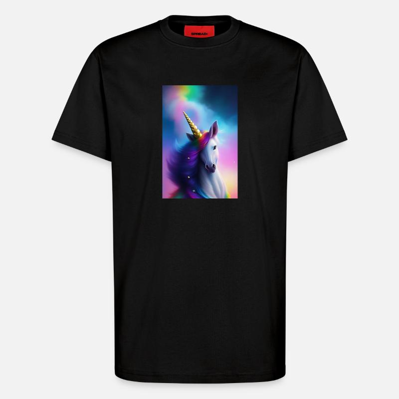 Einhorn - T-Shirt - made by SPREAD - SOLID BLACK