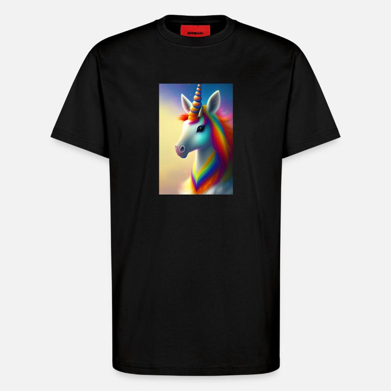 Einhorn - T-Shirt - made by SPREAD - SOLID BLACK