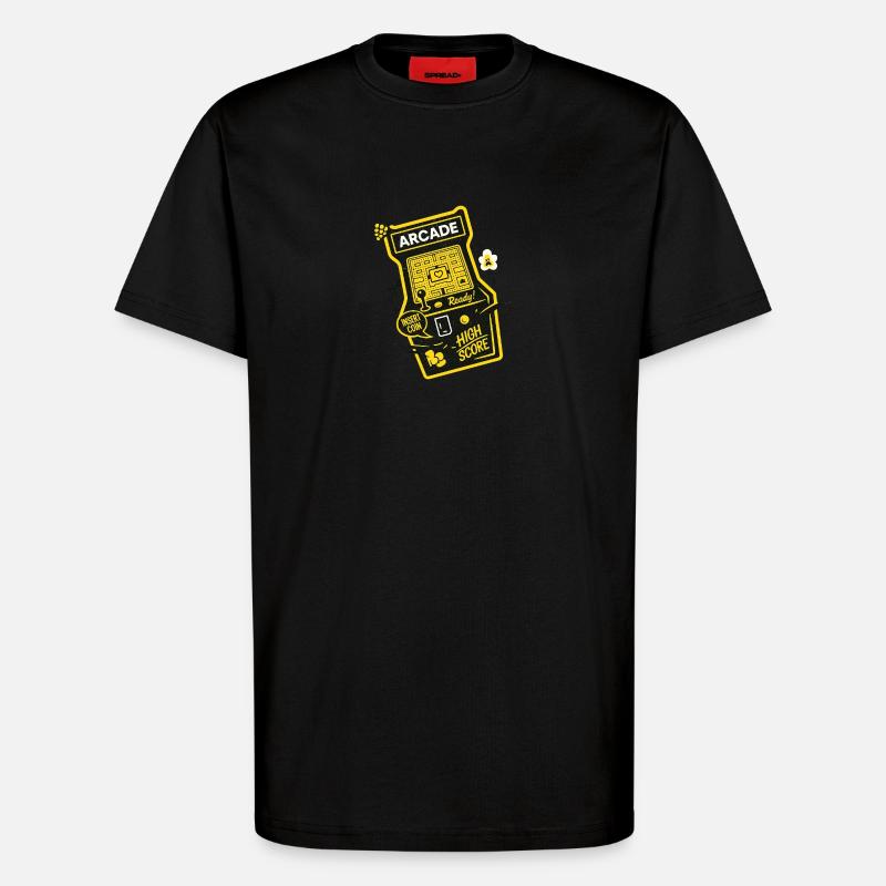 Arcade Ready Highscore - T-Shirt - made by SPREAD - SOLID BLACK