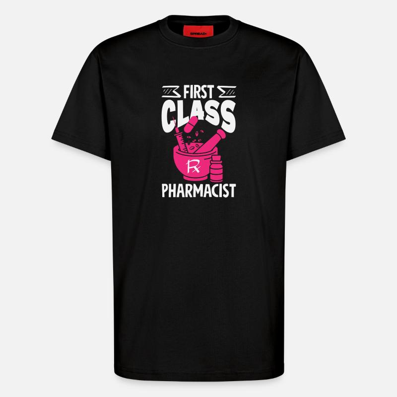 Apotheker Pharmazeutisch-technischer - T-Shirt - made by SPREAD - SOLID BLACK