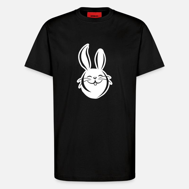 Rabbit Rabbit - T-Shirt - made by SPREAD - SOLID BLACK