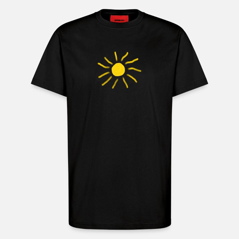 Sonne Sommershirt Urlaub Geschenk - T-Shirt - made by SPREAD - SOLID BLACK