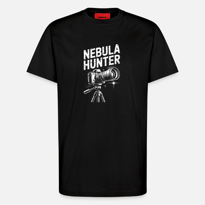 Télescope Nebula Hunter - T-shirt bio décontracté fabriqué en UE - SOLID BLACK