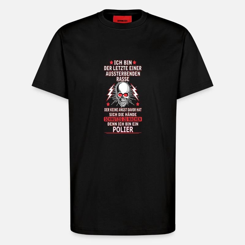 POLIER - T-Shirt - made by SPREAD - SOLID BLACK
