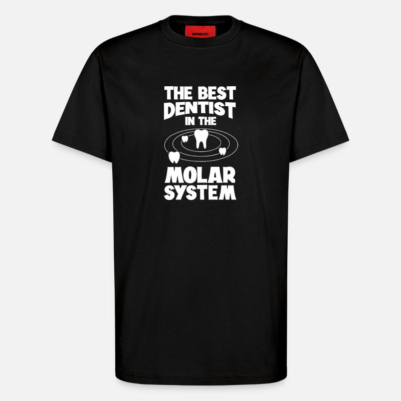 Molar System Dentist Tee - T-Shirt - made by SPREAD - SOLID BLACK