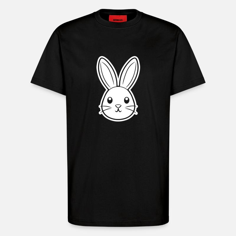Rabbit Rabbit - T-Shirt - made by SPREAD - SOLID BLACK