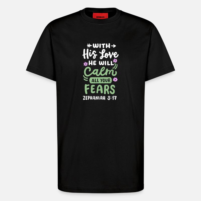 Christlicher Bibelvers - T-Shirt - made by SPREAD - SOLID BLACK