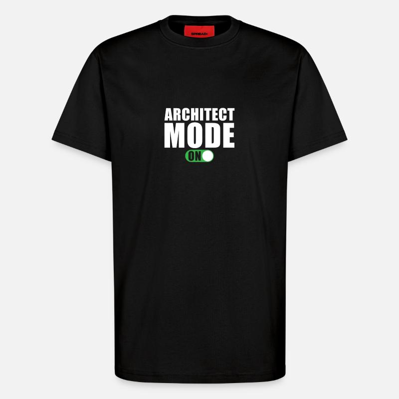 Mode Architecte activé - T-shirt bio décontracté fabriqué en UE - SOLID BLACK