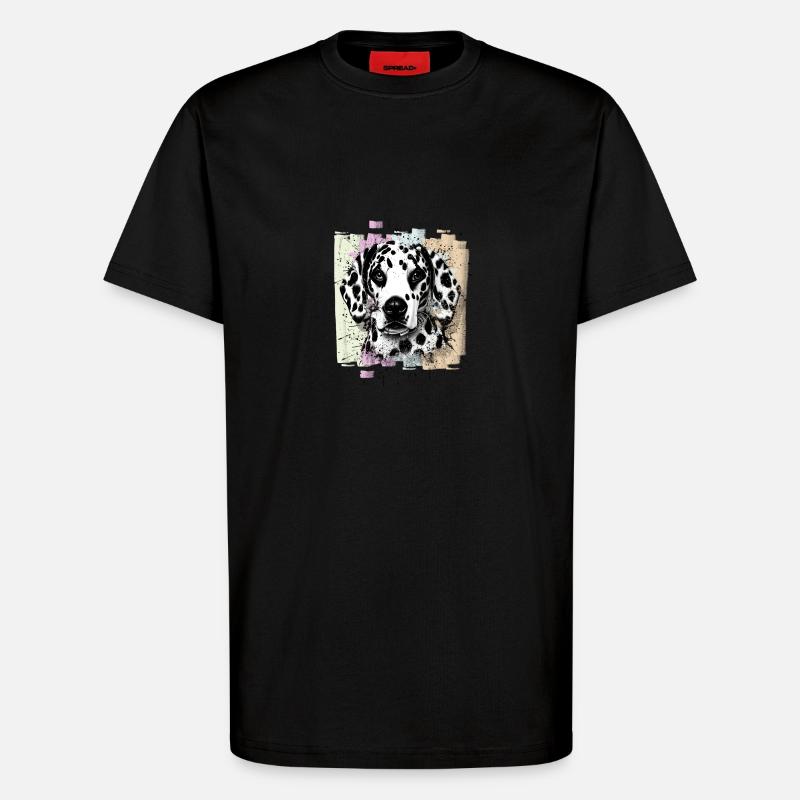 Dalmatiner - T-Shirt - made by SPREAD - SOLID BLACK