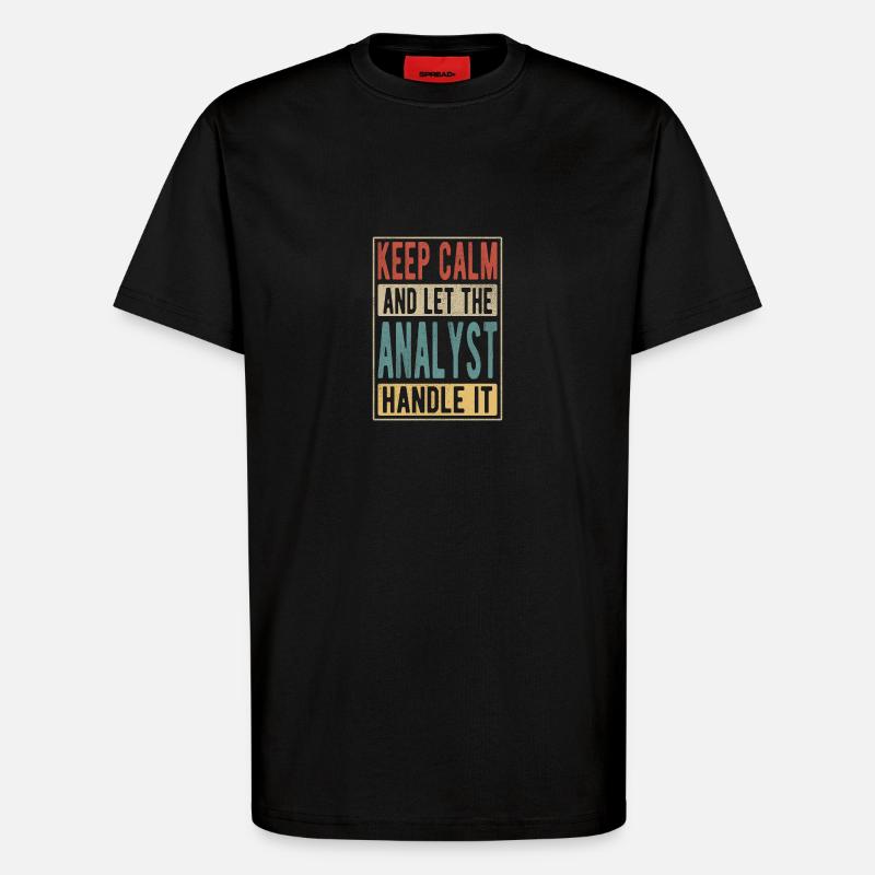 Analytiker Retro Geschenk - T-Shirt - made by SPREAD - SOLID BLACK