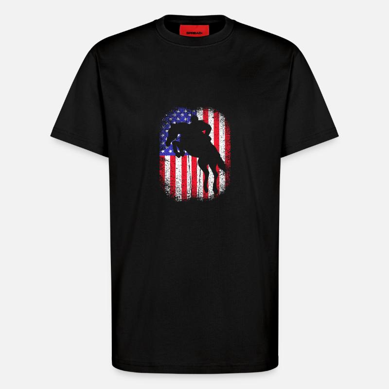 Saut d’obstacles Saut d’obstacles - T-shirt bio décontracté fabriqué en UE - SOLID BLACK