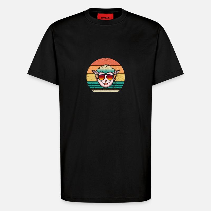 Schäfer Schaf - T-Shirt - made by SPREAD - SOLID BLACK