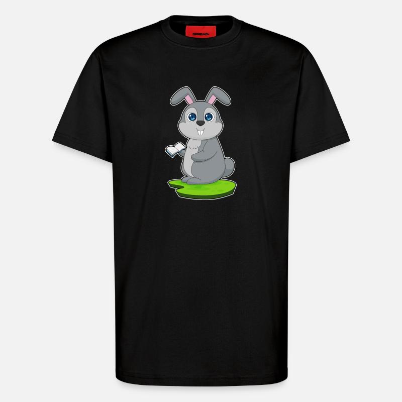 Hase Buch - T-Shirt - made by SPREAD - SOLID BLACK