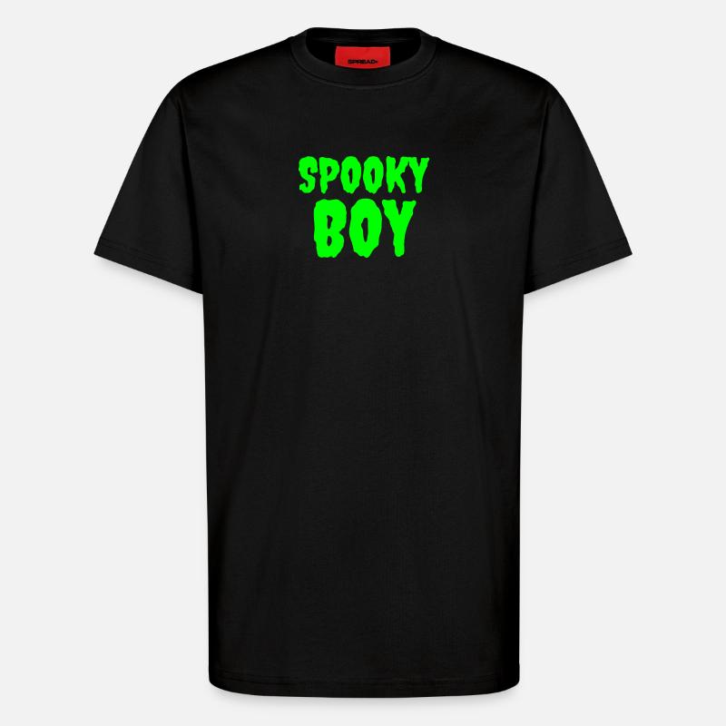 Spooky Boy Halloween Graphic Tee - T-Shirt - made by SPREAD - SOLID BLACK