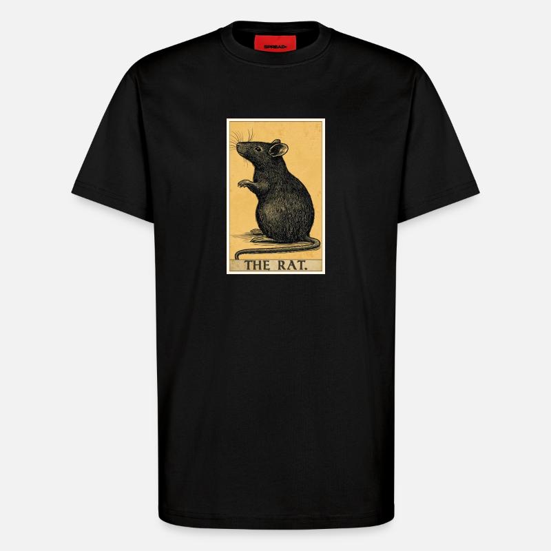Ratten Ratte - T-Shirt - made by SPREAD - SOLID BLACK