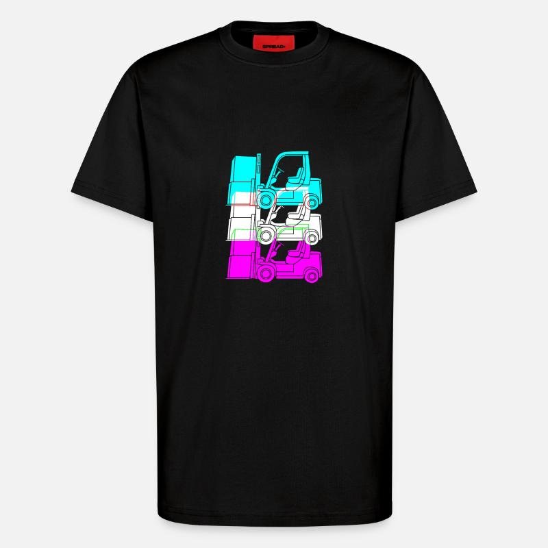 Gabelstaplerfahrer - T-Shirt - made by SPREAD - SOLID BLACK
