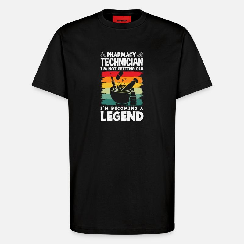 Apotheker Pharmazeutisch-technischer - T-Shirt - made by SPREAD - SOLID BLACK