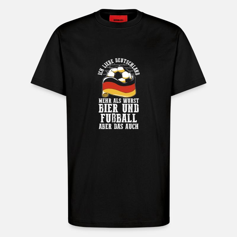 German German Beer Germany - T-Shirt - made by SPREAD - SOLID BLACK