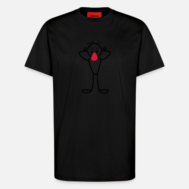 Männchen - T-Shirt - made by SPREAD - SOLID BLACK