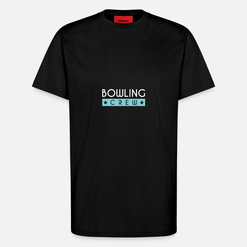 Bowling Crew - T-Shirt - made by SPREAD - SOLID BLACK